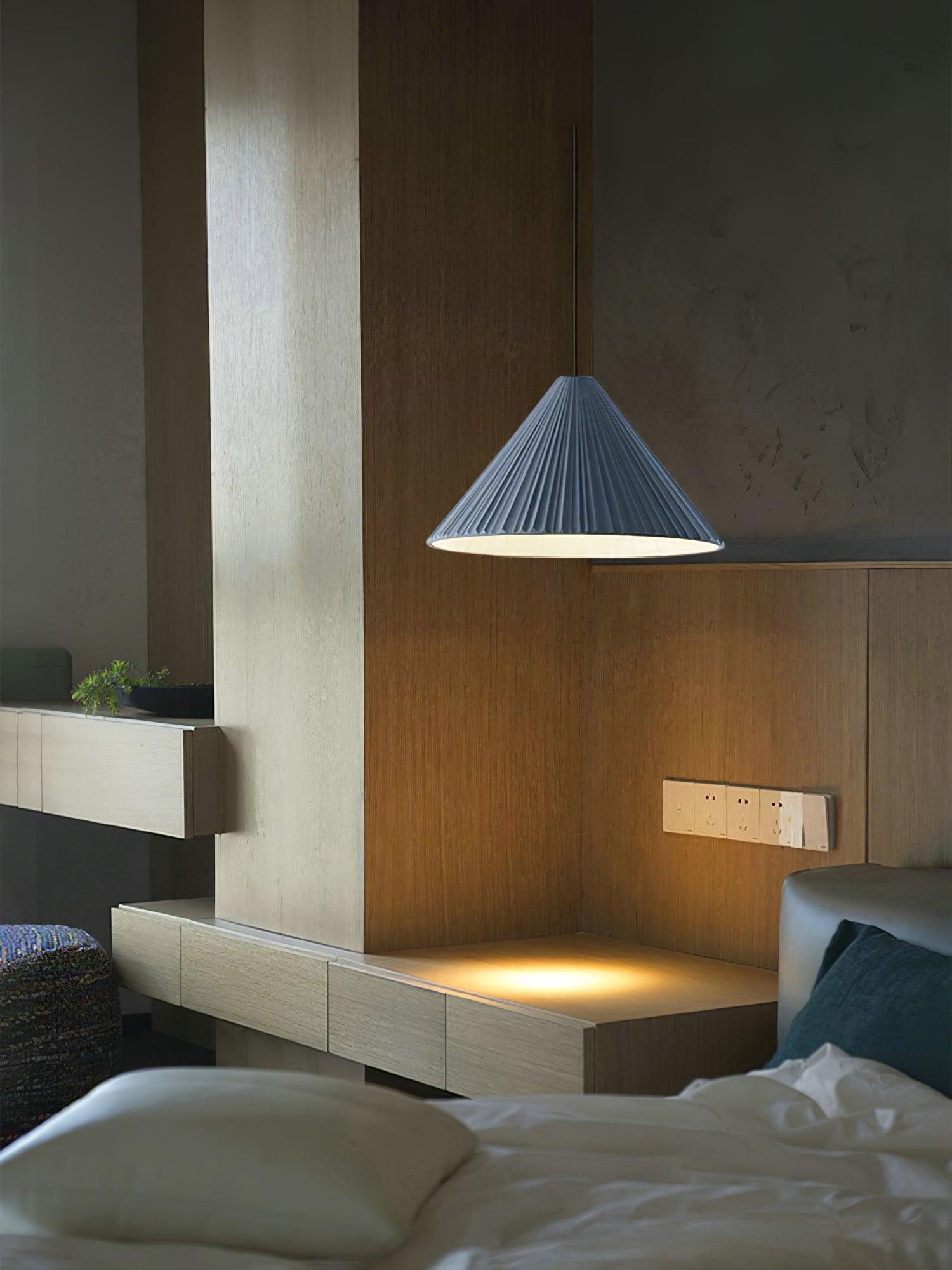 Cone Hat Resin Pendant Lamp-Neutral Decor