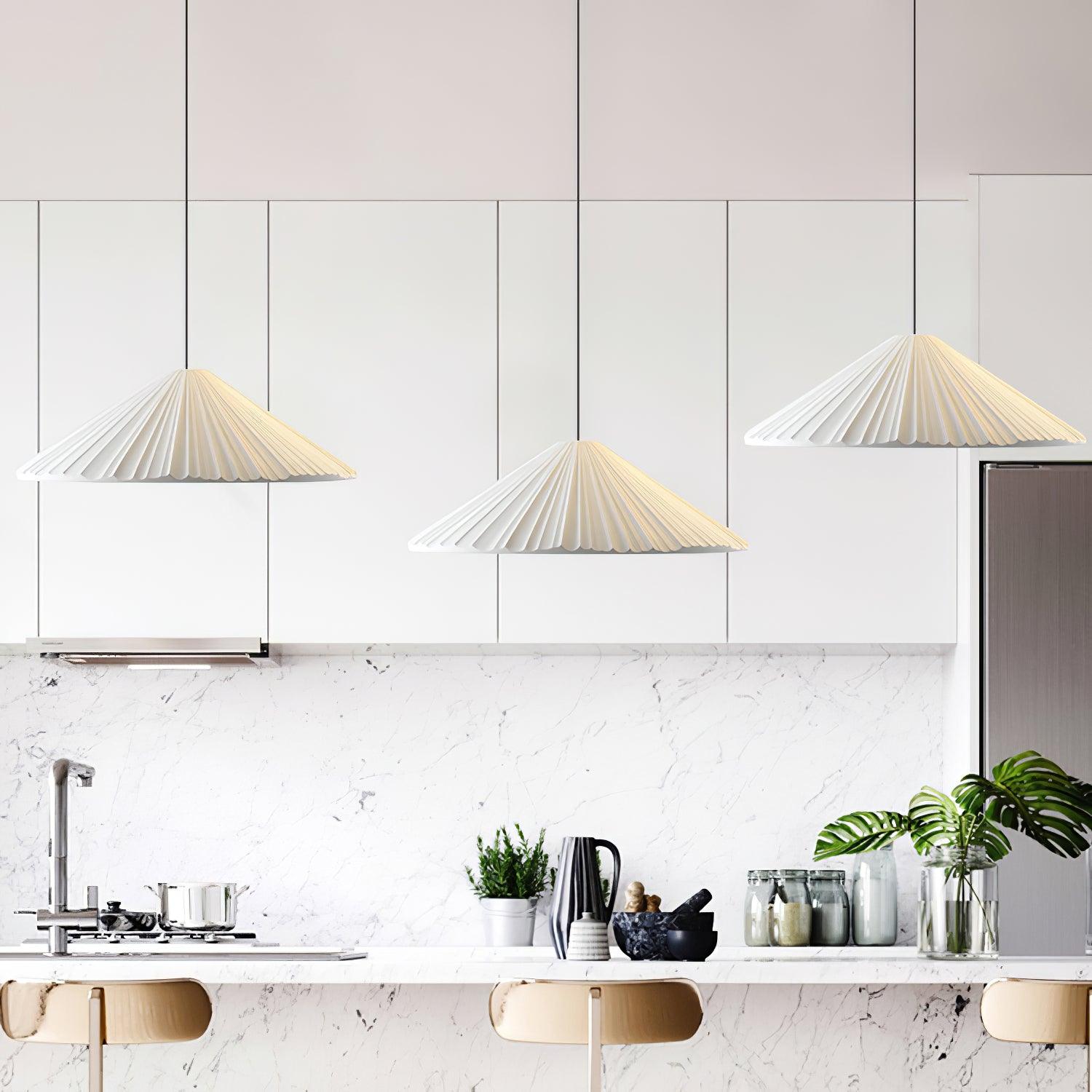 Cone Hat Resin Pendant Lamp-Neutral Decor