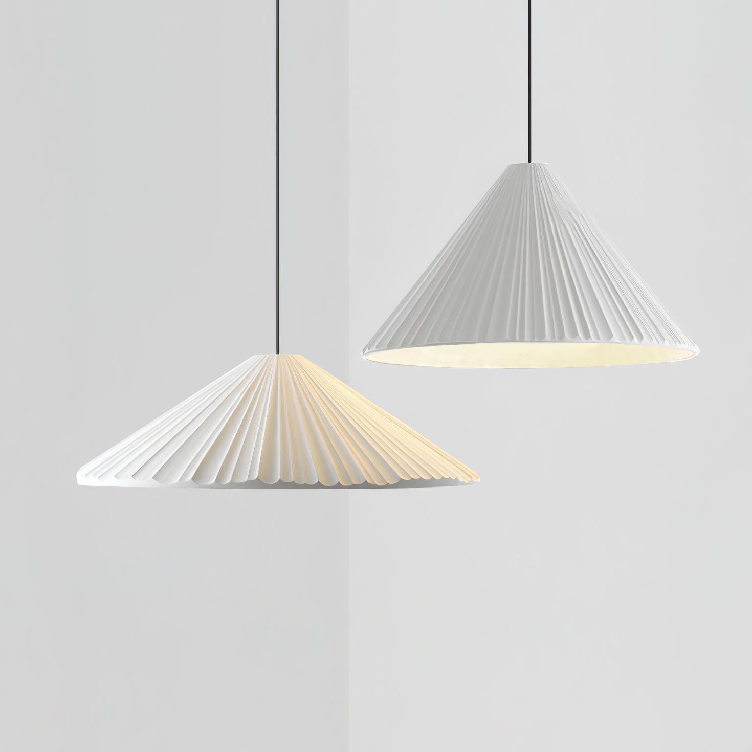 Cone Hat Resin Pendant Lamp-Neutral Decor