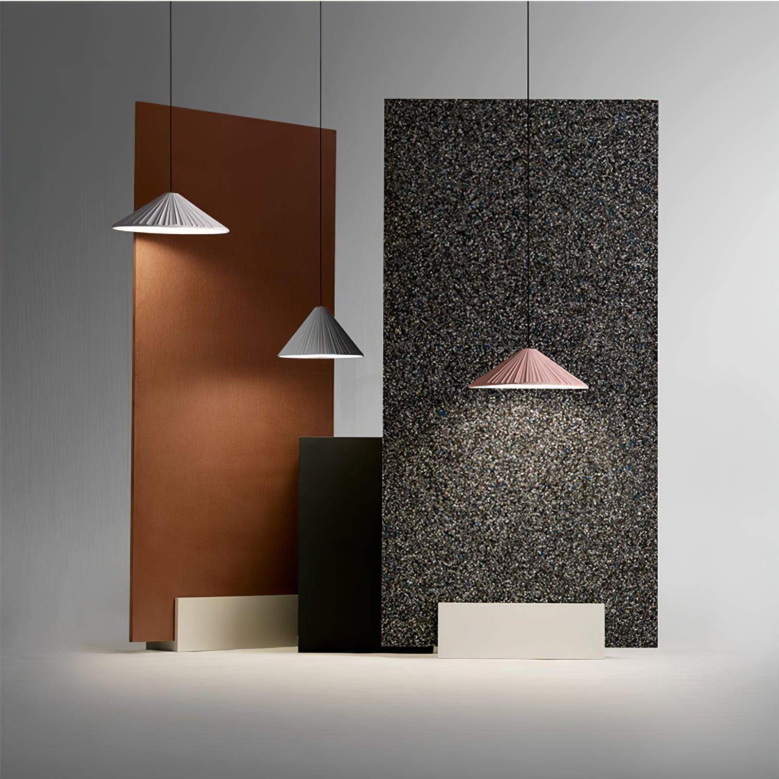 Cone Hat Resin Pendant Lamp-Neutral Decor