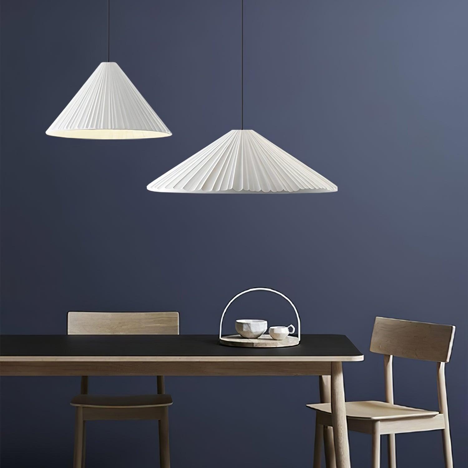 Cone Hat Resin Pendant Lamp-Neutral Decor