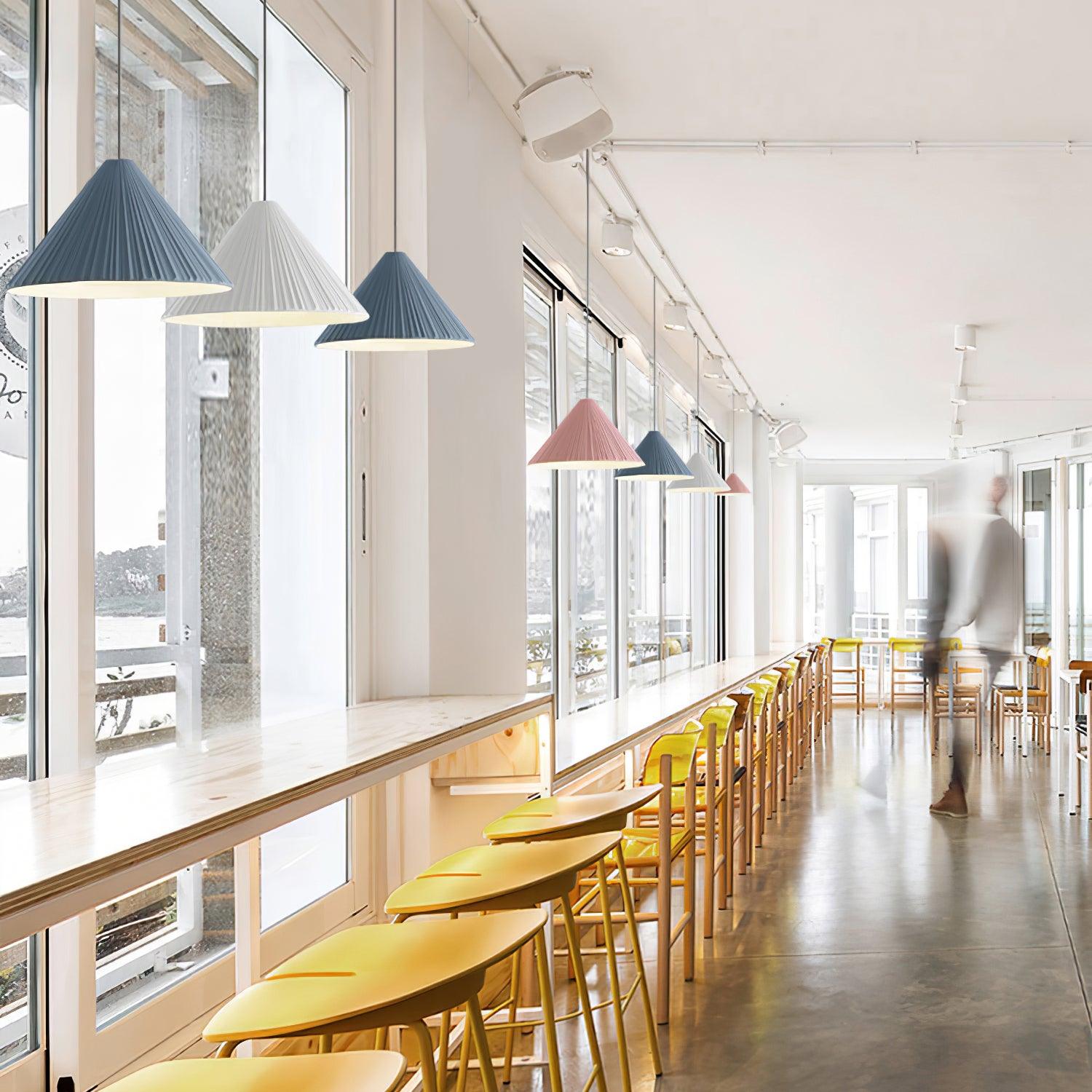 Cone Hat Resin Pendant Lamp-Neutral Decor