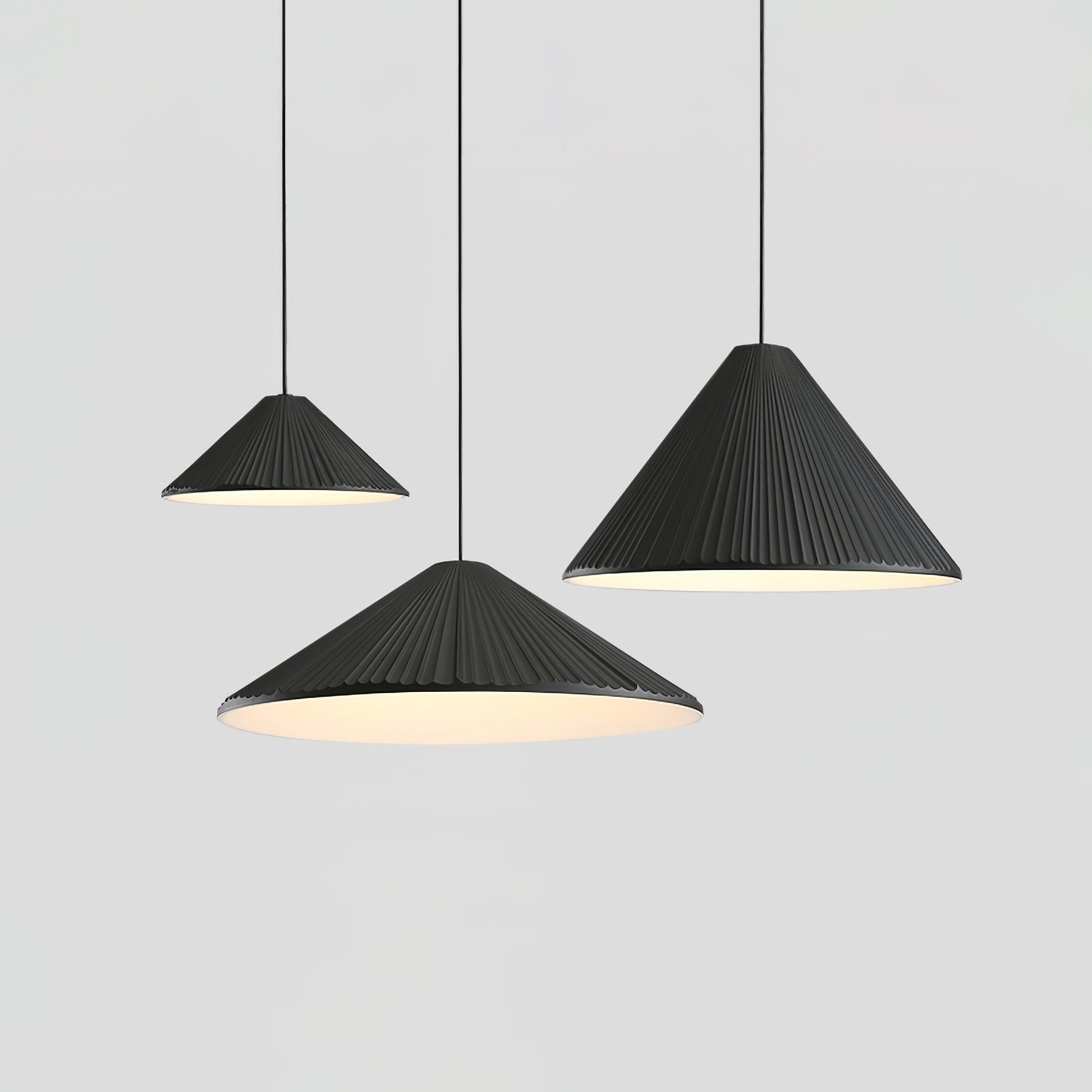 Cone Hat Resin Pendant Lamp-Neutral Decor