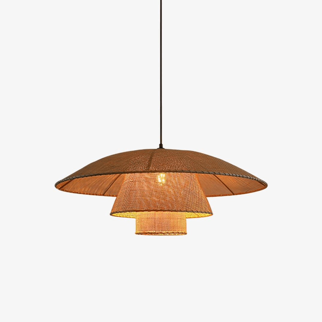 Arixu Rattan Vintage Pendant Lamp-Neutral Decor