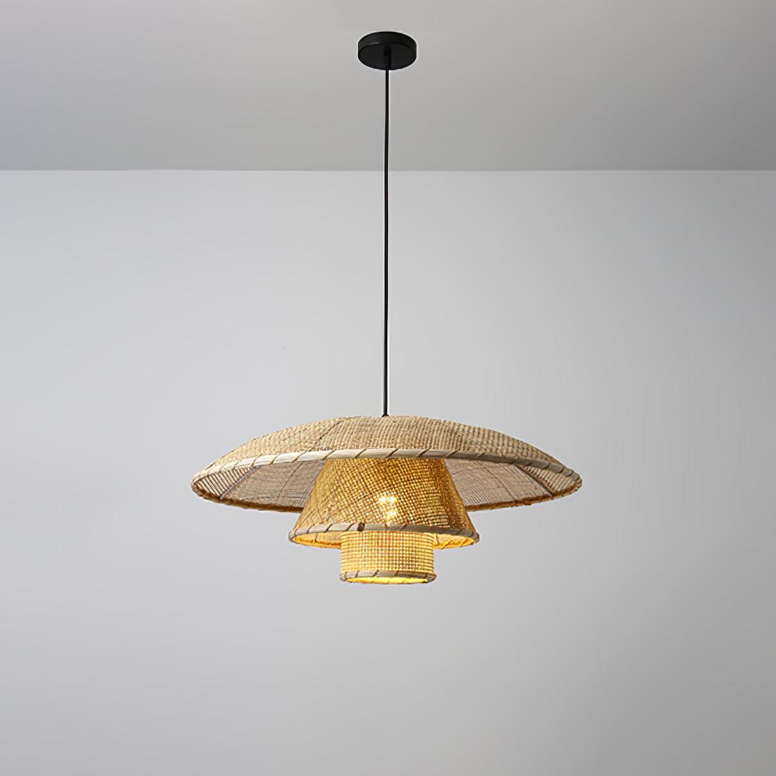 Arixu Rattan Vintage Pendant Lamp-Neutral Decor