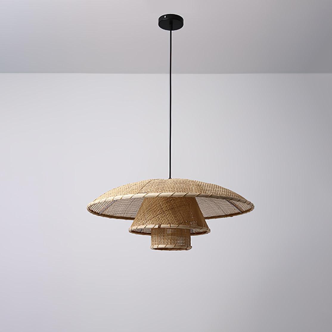 Arixu Rattan Vintage Pendant Lamp-Neutral Decor
