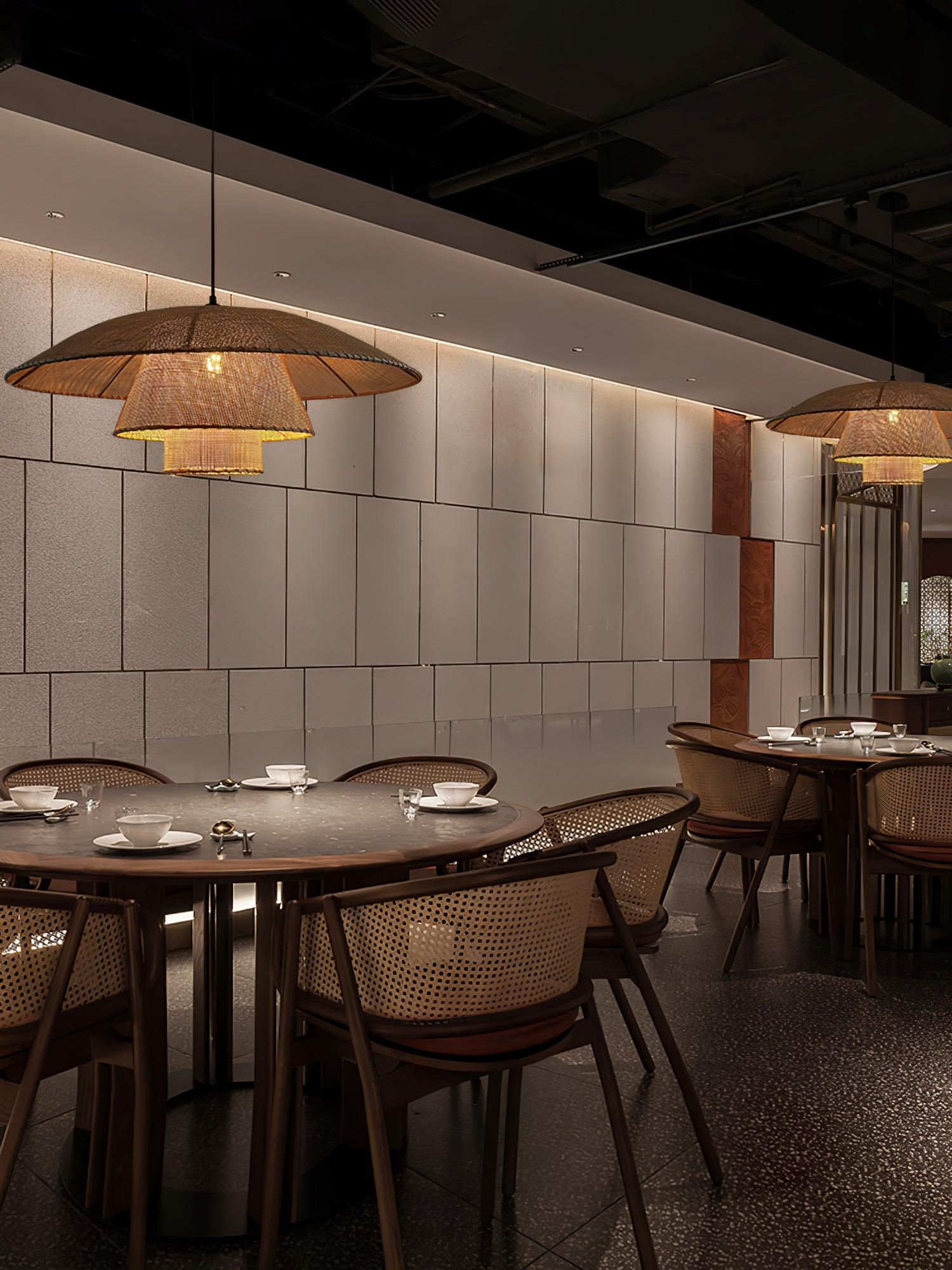 Arixu Rattan Vintage Pendant Lamp-Neutral Decor
