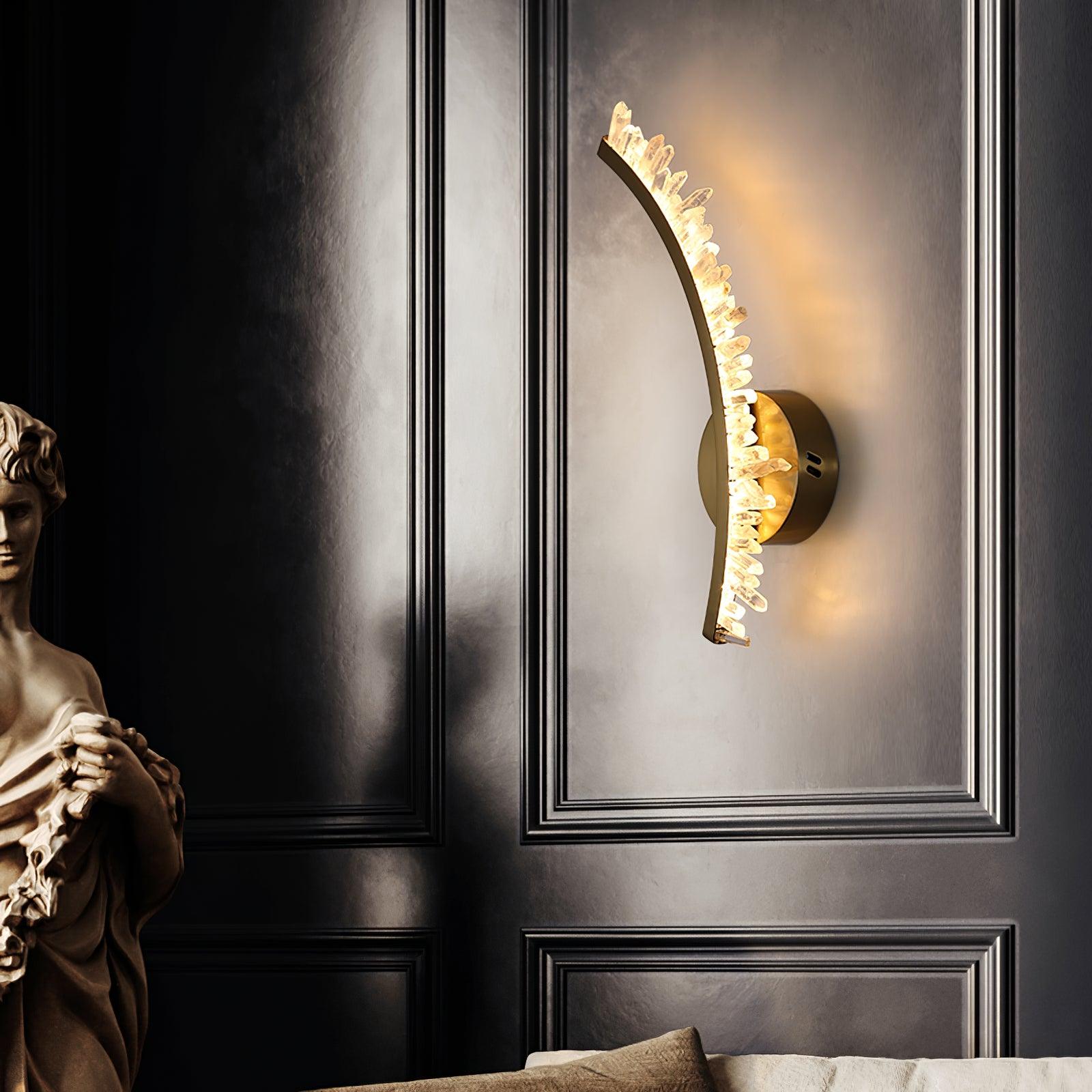 Celo Premium Nordic Art Crystal Wall Light-Neutral Decor