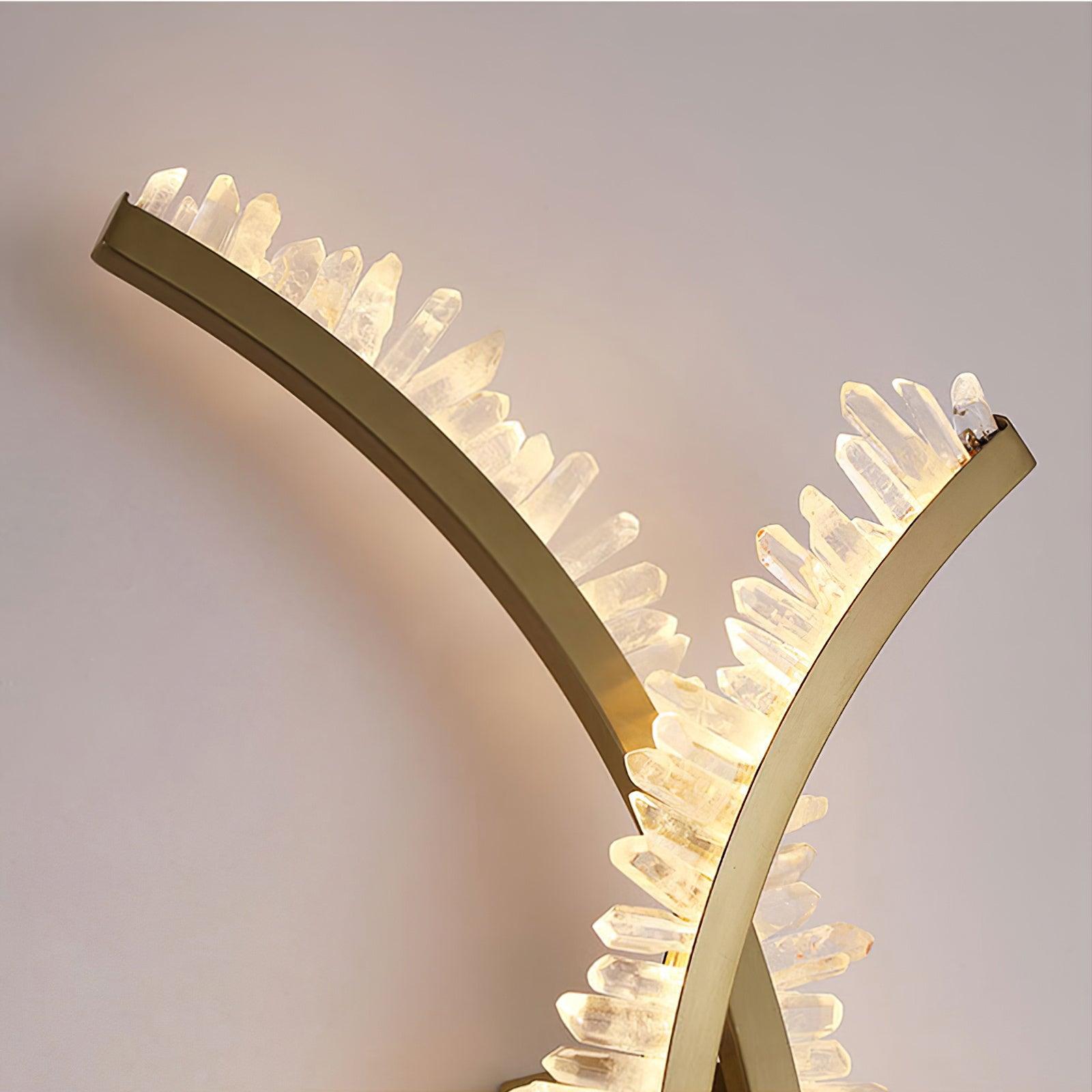 Celo Premium Nordic Art Crystal Wall Light-Neutral Decor