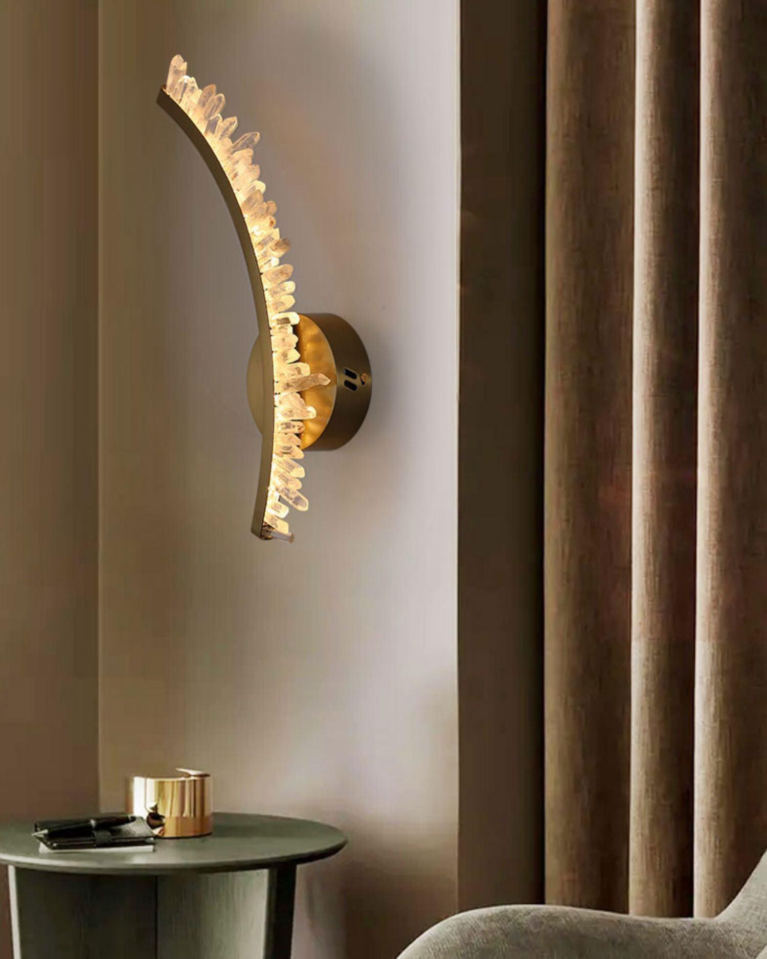 Celo Premium Nordic Art Crystal Wall Light-Neutral Decor