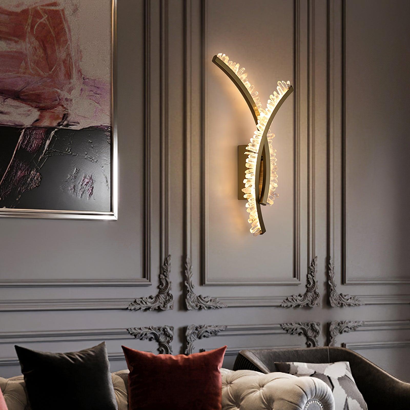 Celo Premium Nordic Art Crystal Wall Light-Neutral Decor