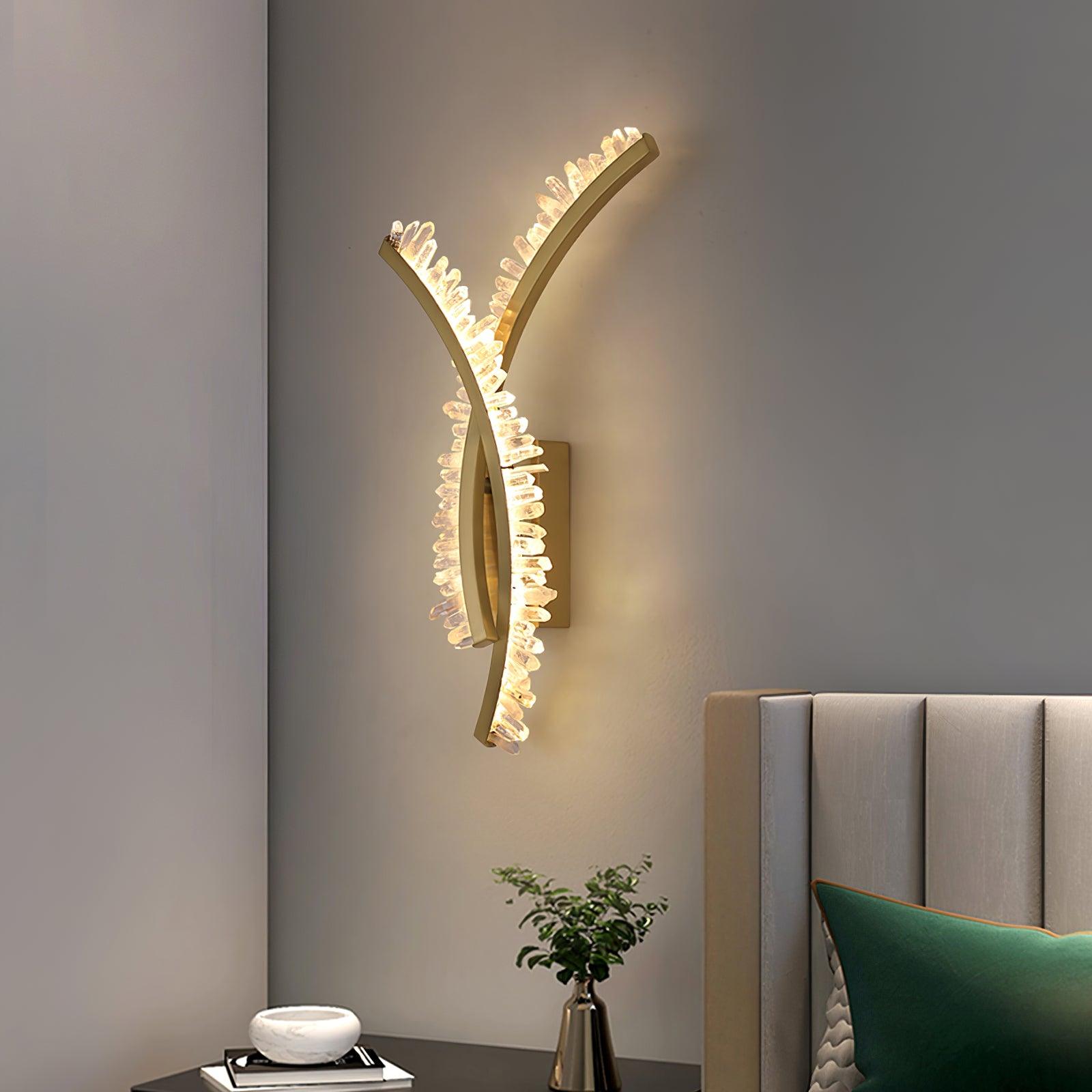 Celo Premium Nordic Art Crystal Wall Light-Neutral Decor