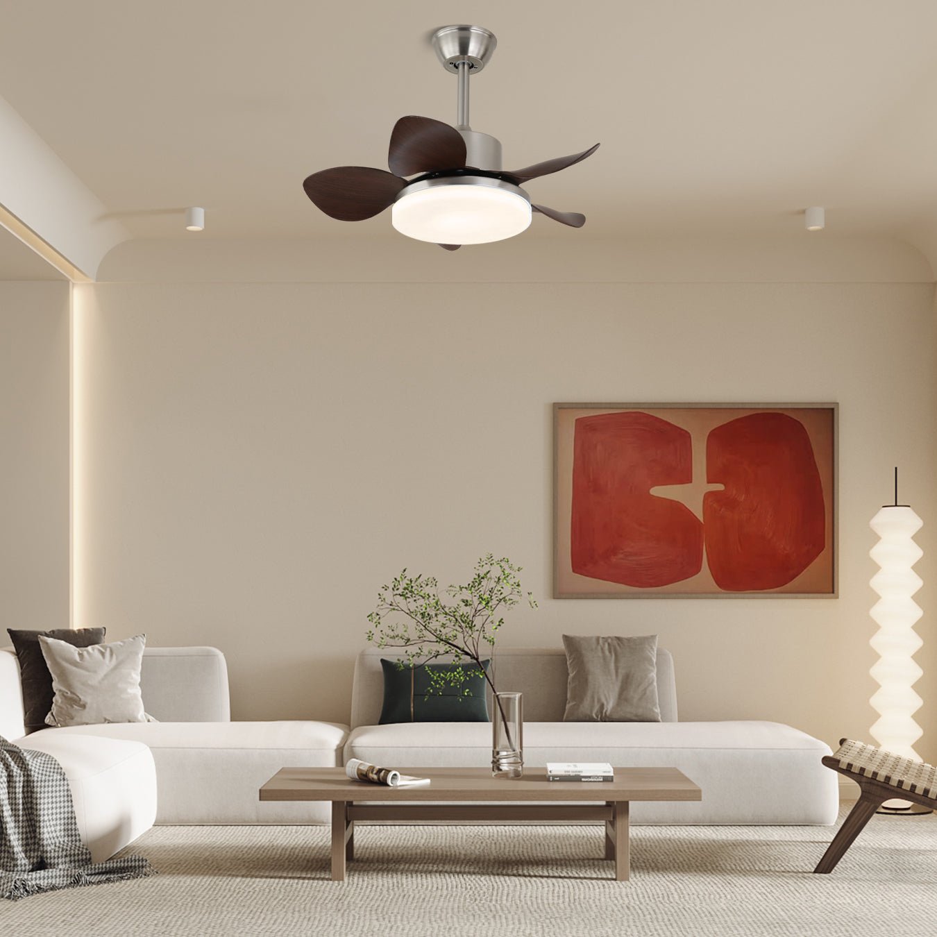 Kaelen Wood Ceiling Fan Light-Neutral Decor