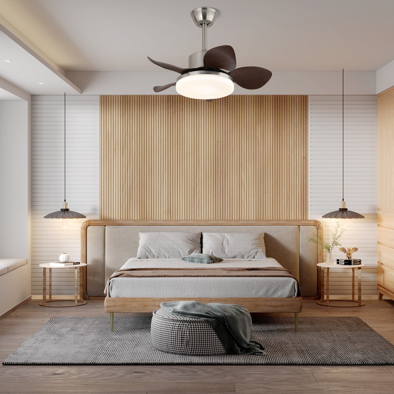 Kaelen Wood Ceiling Fan Light-Neutral Decor
