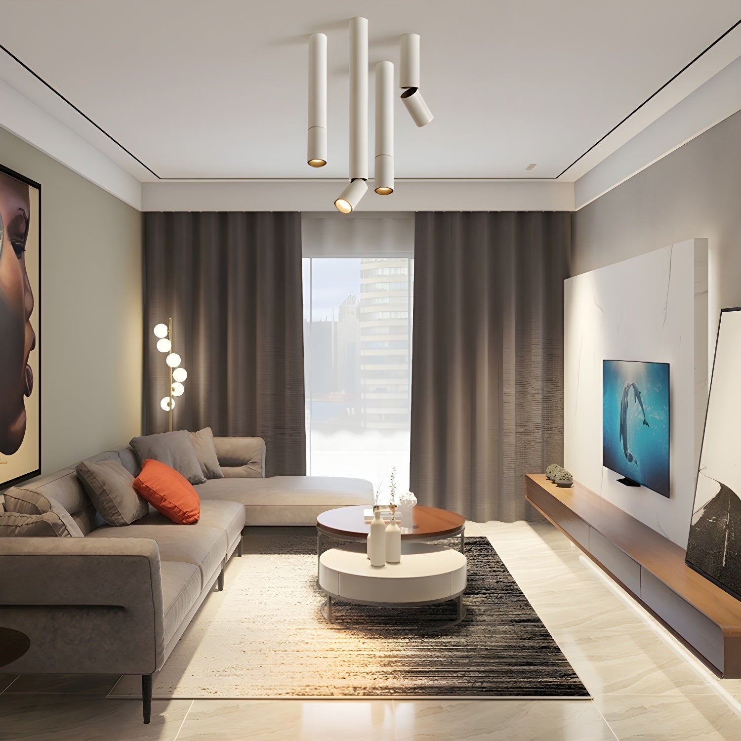 Elvynira Adjustable Surface Downlight Ceiling lamp-Neutral Decor