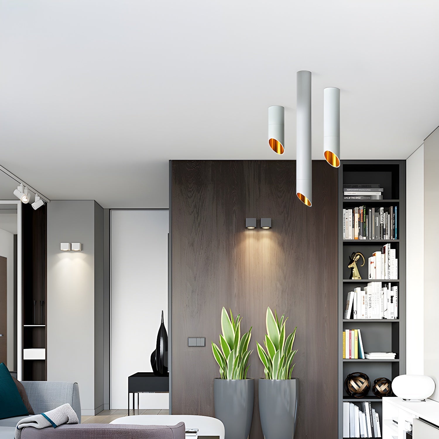 Zontes Modern Minimalist Tube Surface Downlight-Neutral Decor