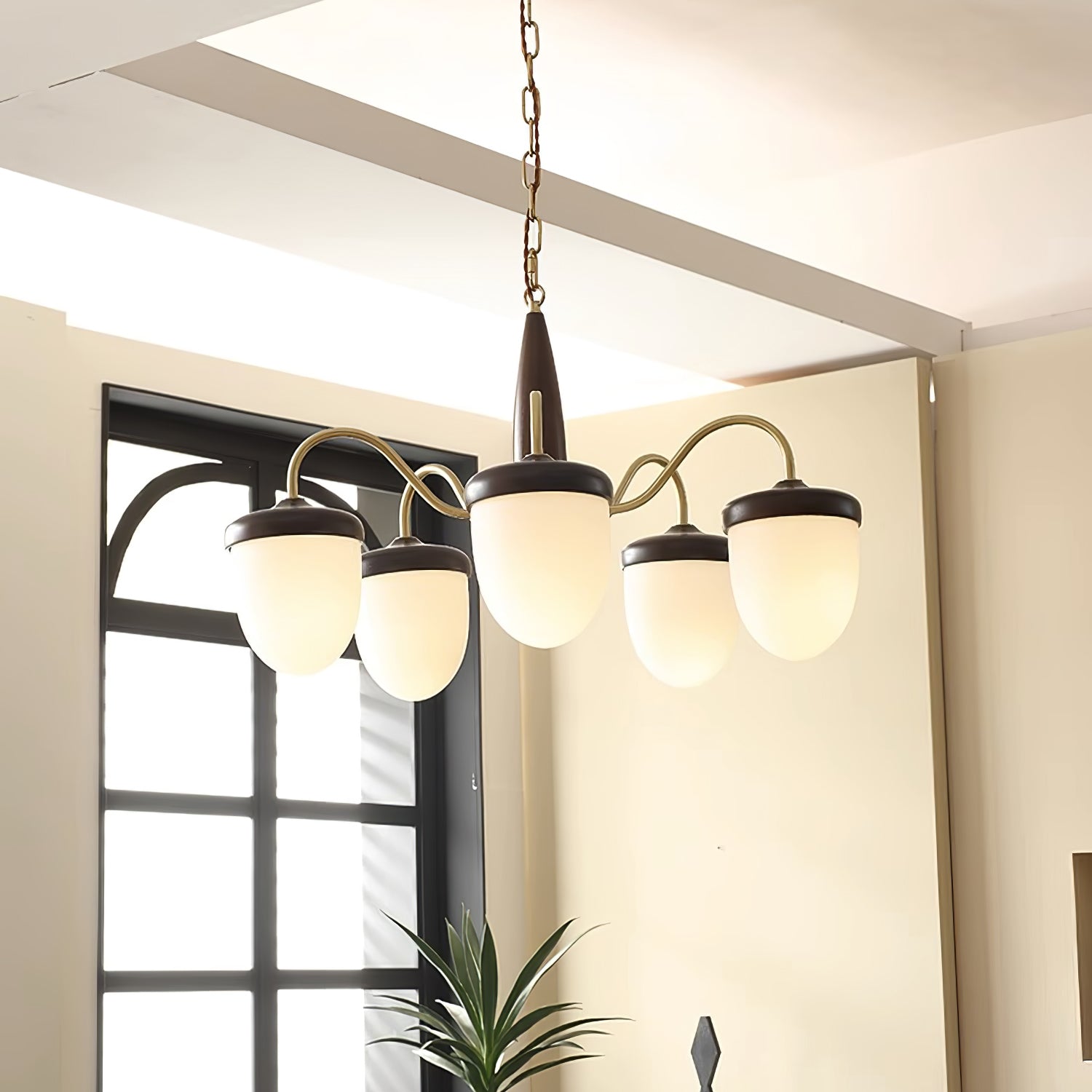 Aurora Chandelier Capsule Arm Rustic-Neutral Decor