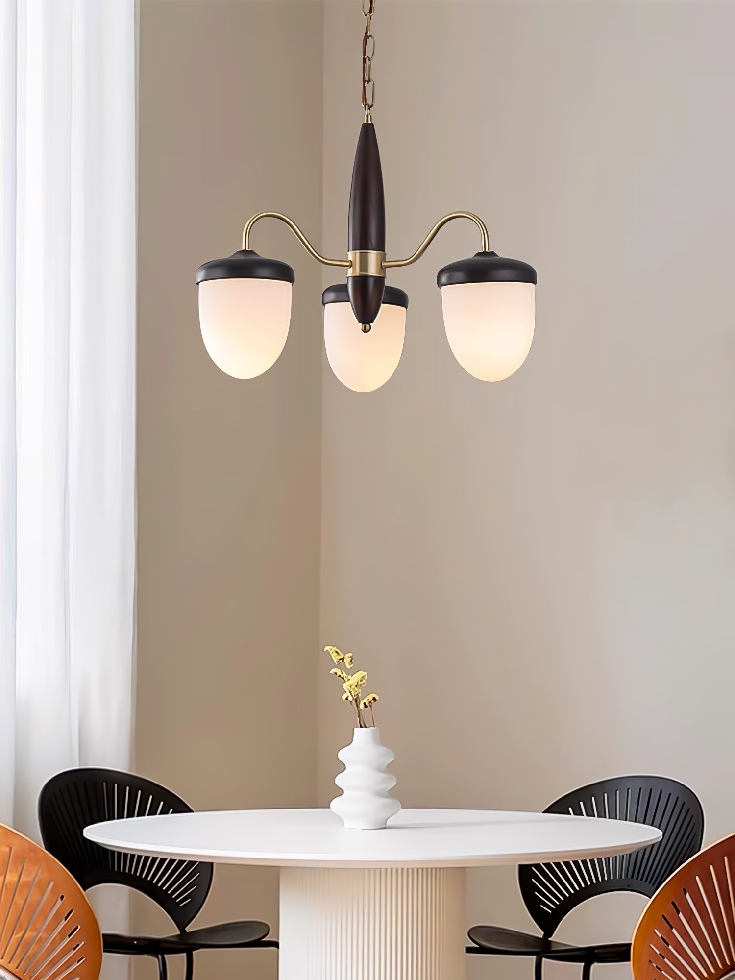 Aurora Chandelier Capsule Arm Rustic-Neutral Decor