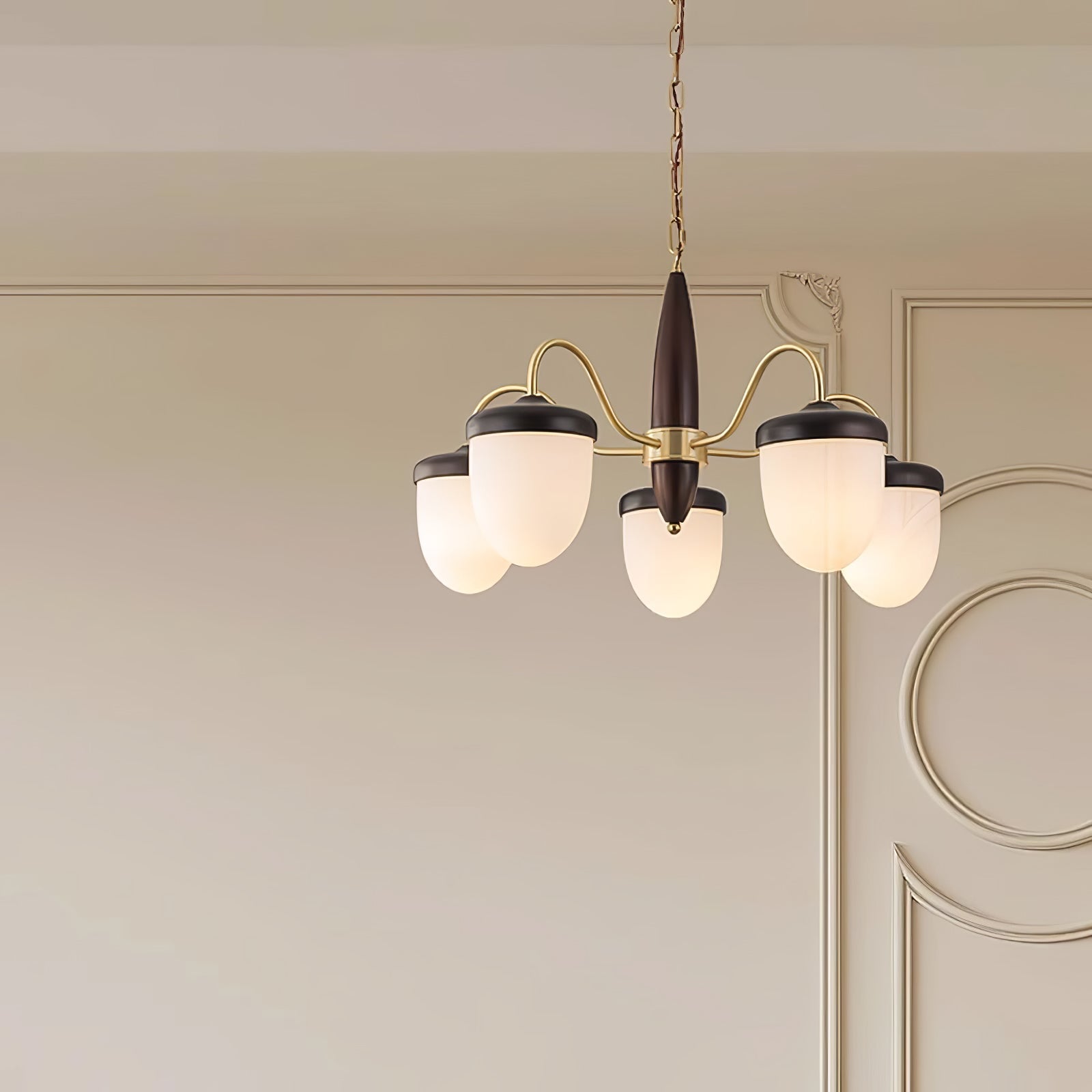 Aurora Chandelier Capsule Arm Rustic-Neutral Decor