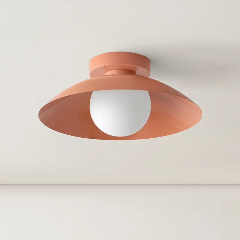 Arisha Modern Flush Mount Ceiling Light Black Red Pink Yellow Bedroom - Neutral Decor
