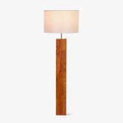 Timberline Fabric & Wood Floor Lamp-Neutral Decor
