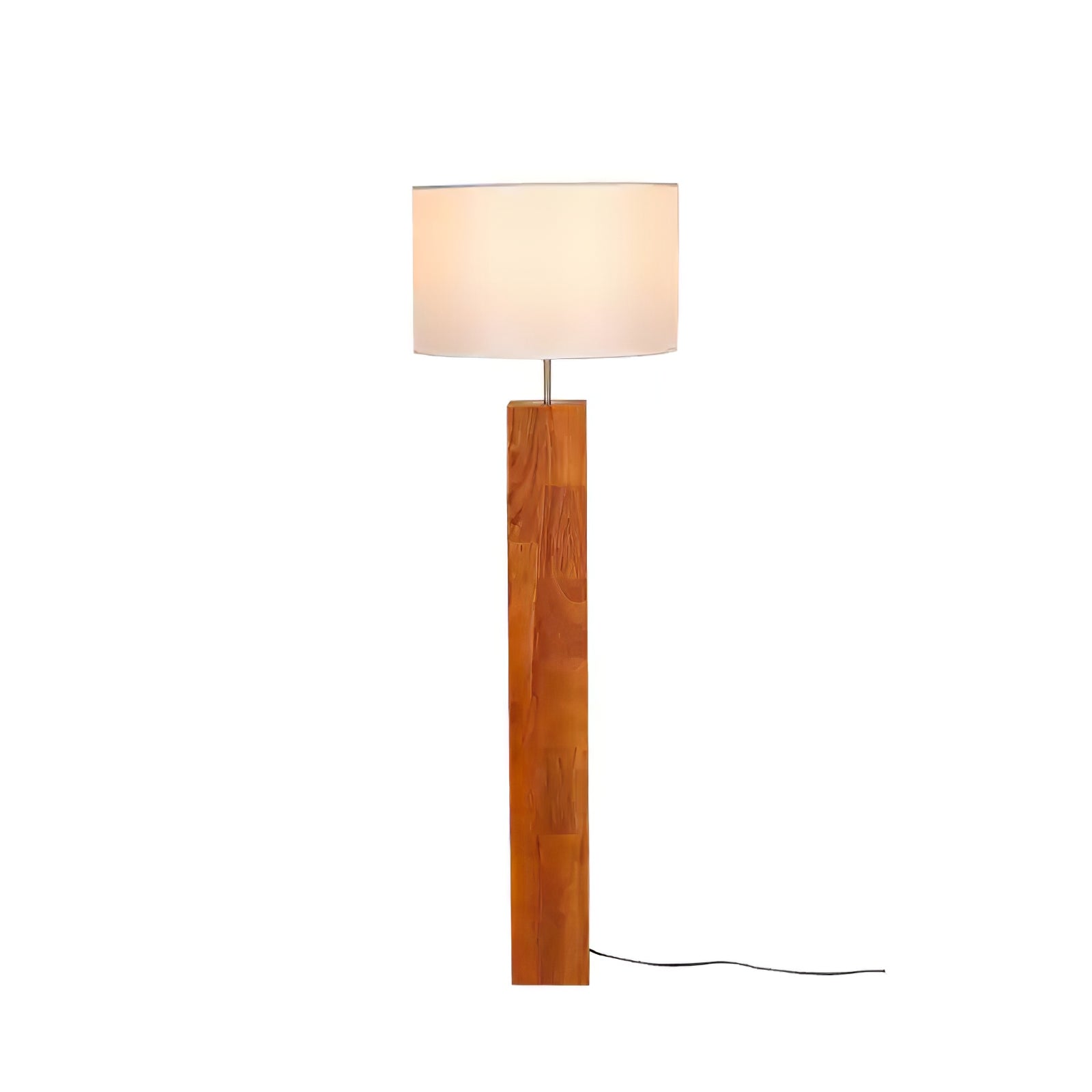 Timberline Fabric & Wood Floor Lamp-Neutral Decor