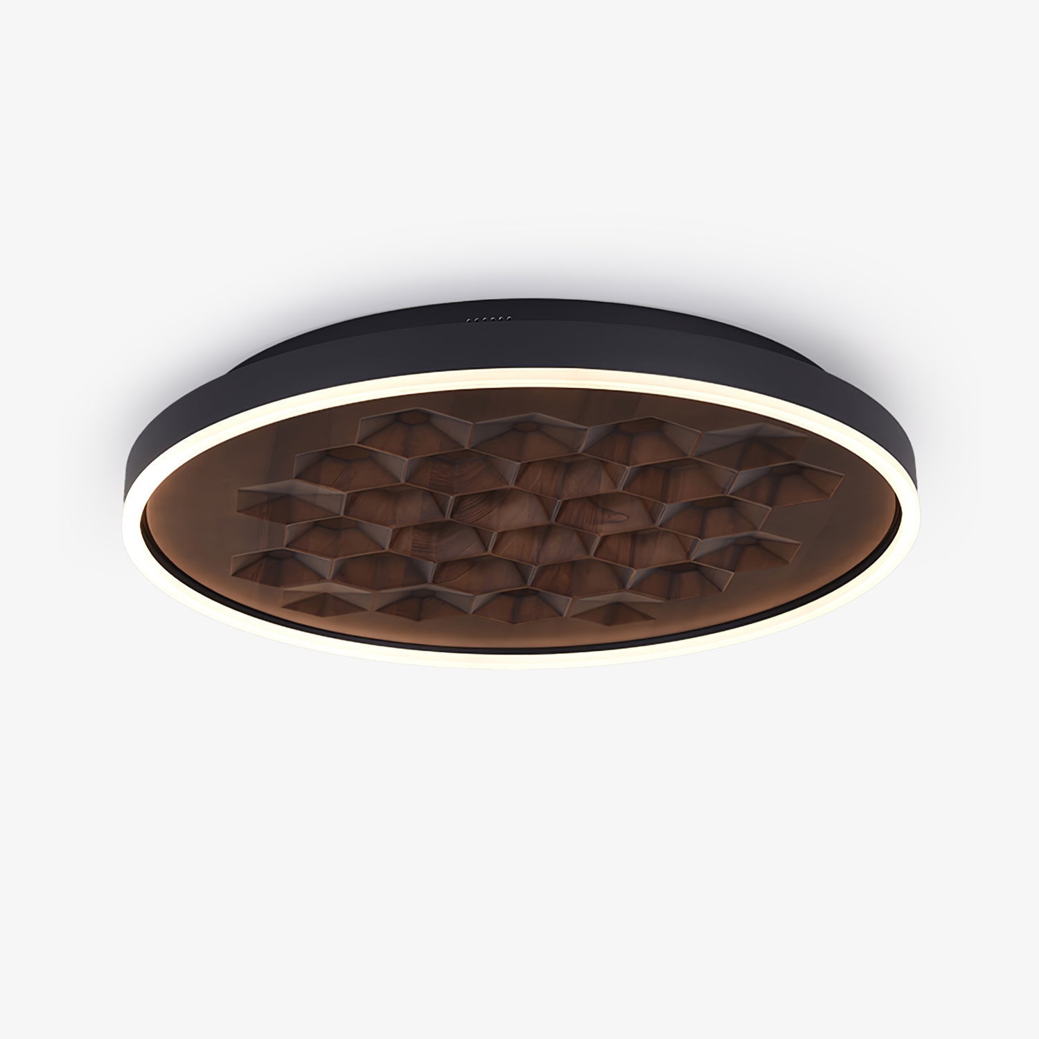 Cevynira Textured Bronze Flush Mount-Neutral Decor