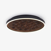 Cevynira Textured Bronze Flush Mount-Neutral Decor