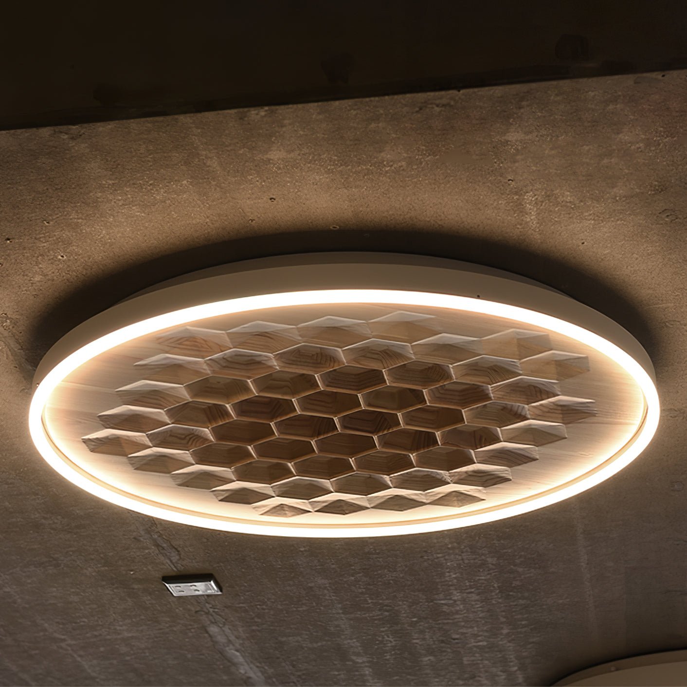 Cevynira Textured Bronze Flush Mount-Neutral Decor