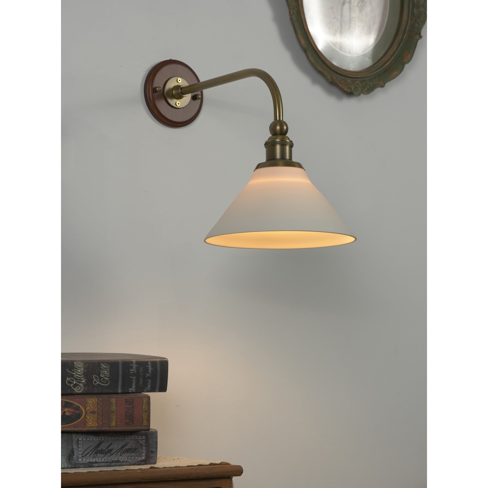 Bottom view of the lamp showing the socket area.