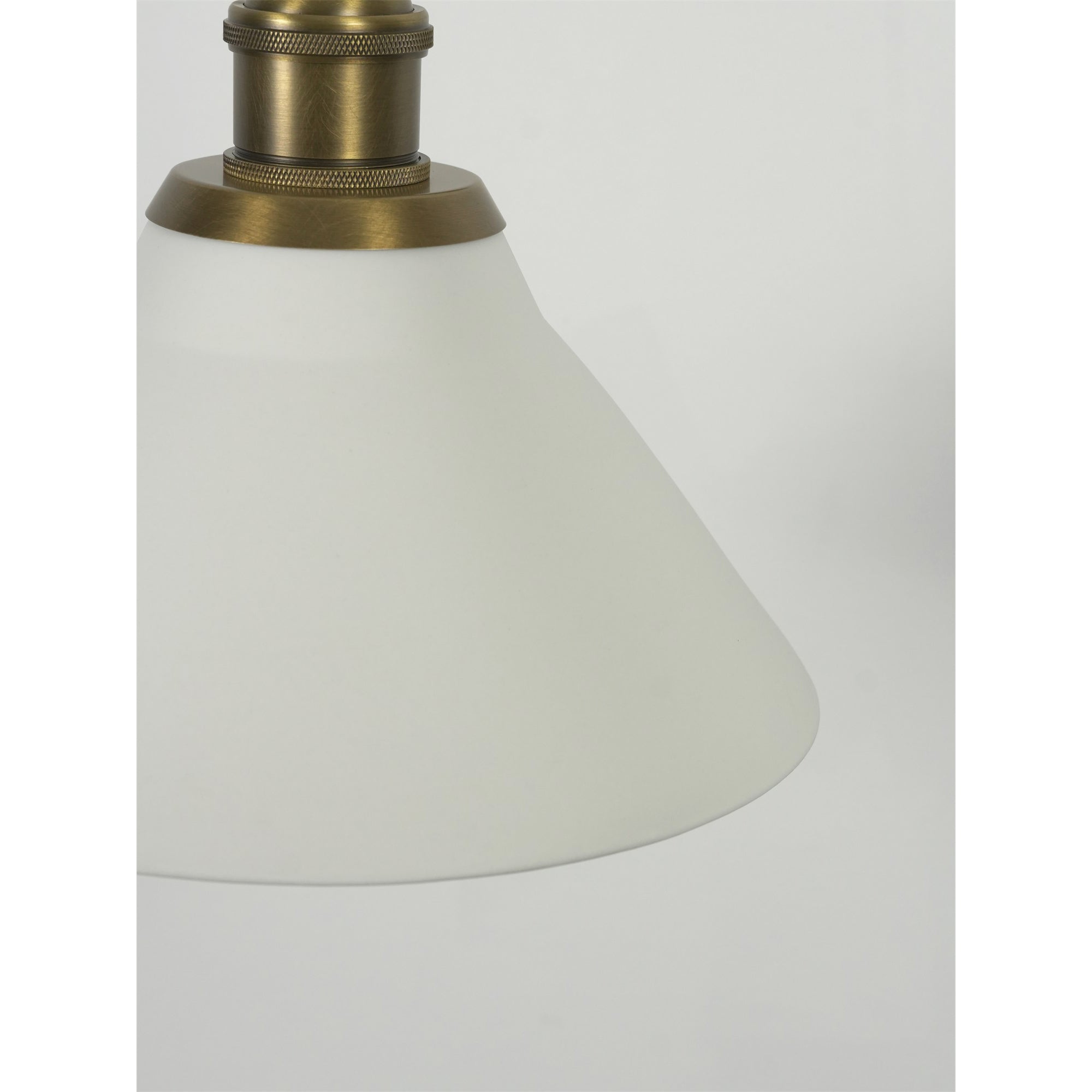 Another angle of the wall lamp installed on a wall.