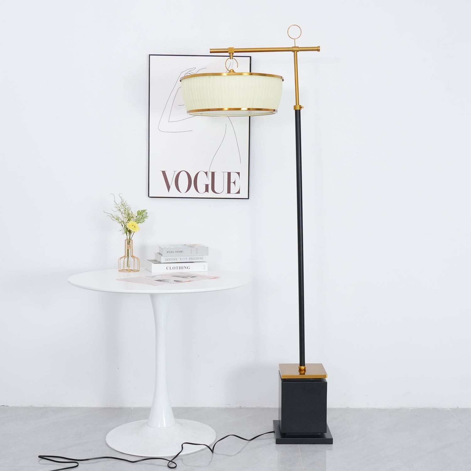 Socor Modern Fabric Floor Lamp-Neutral Decor