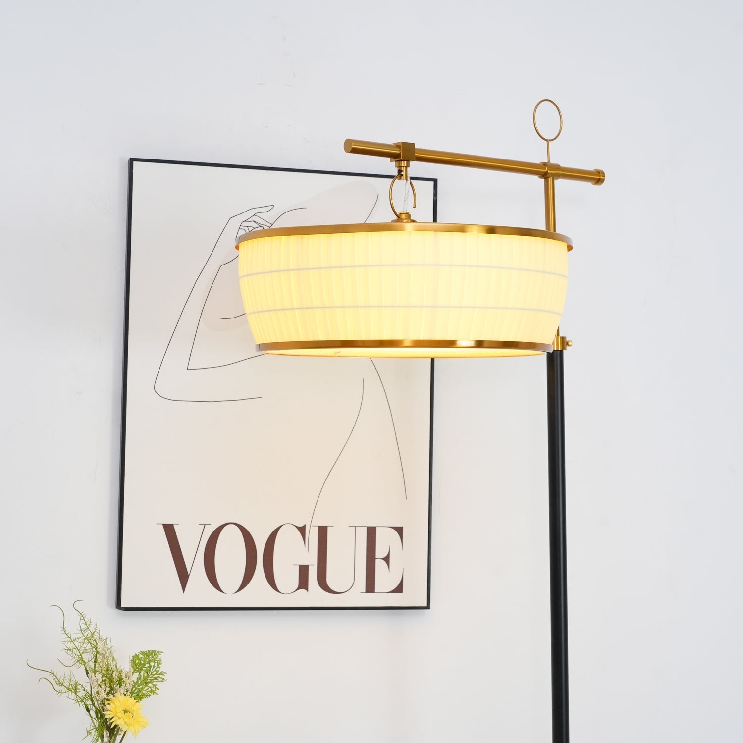 Socor Modern Fabric Floor Lamp-Neutral Decor