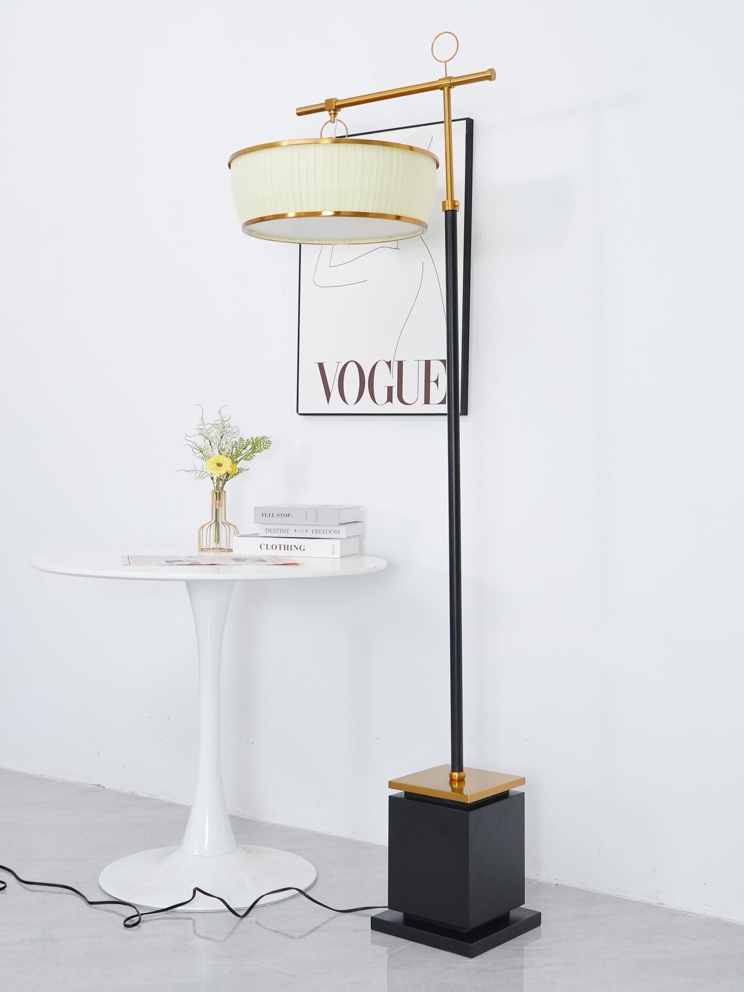 Socor Modern Fabric Floor Lamp-Neutral Decor