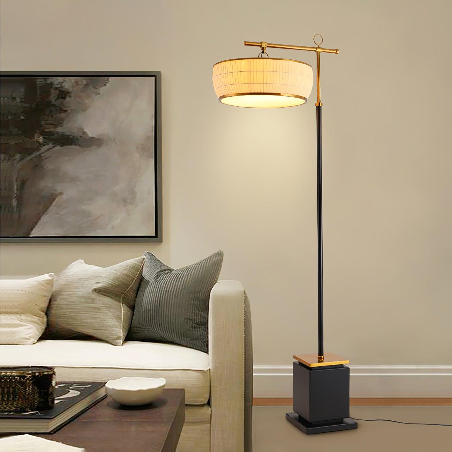 Socor Modern Fabric Floor Lamp-Neutral Decor
