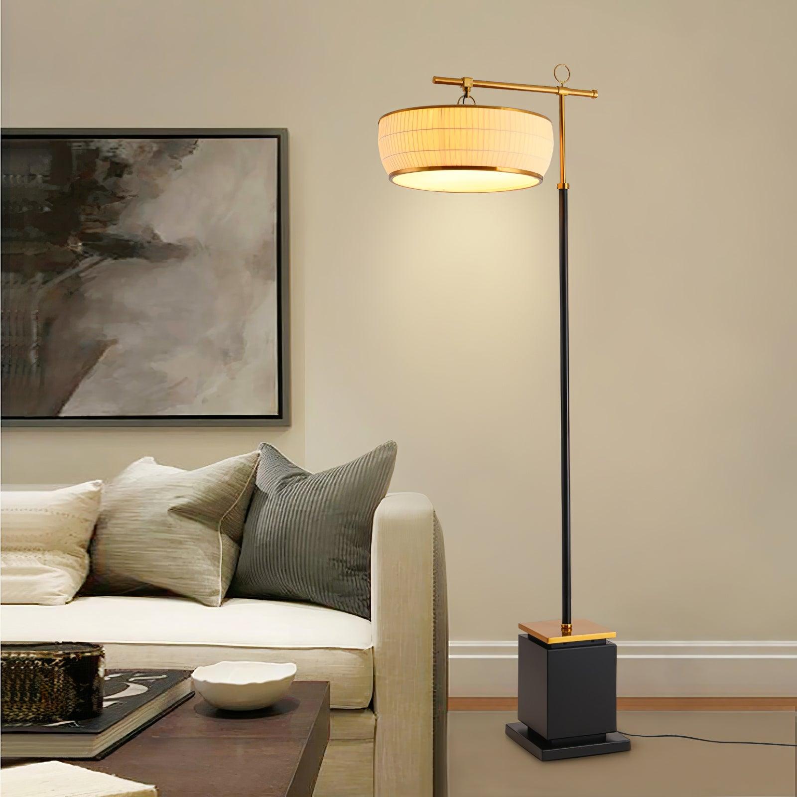Socor Modern Fabric Floor Lamp-Neutral Decor