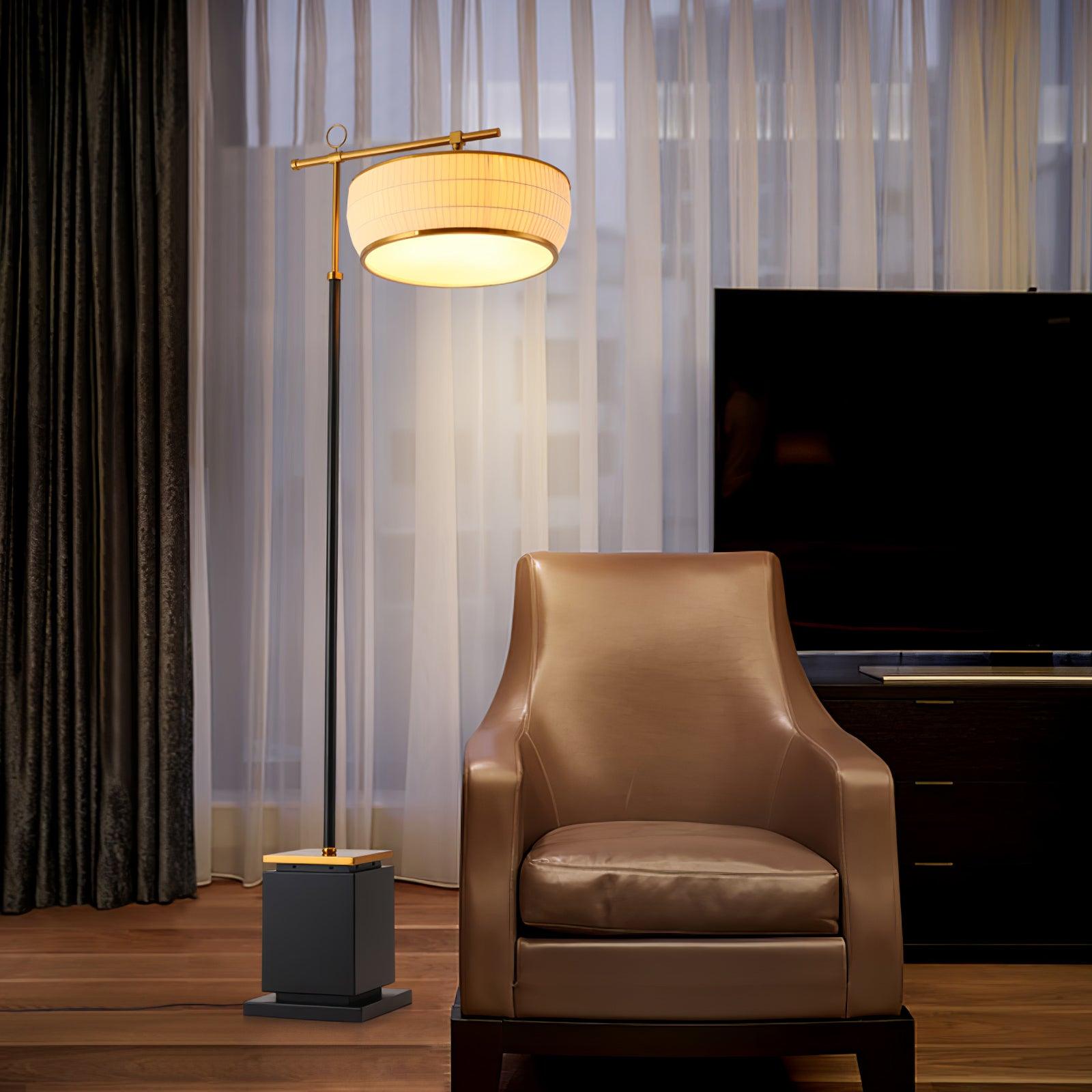 Socor Modern Fabric Floor Lamp-Neutral Decor