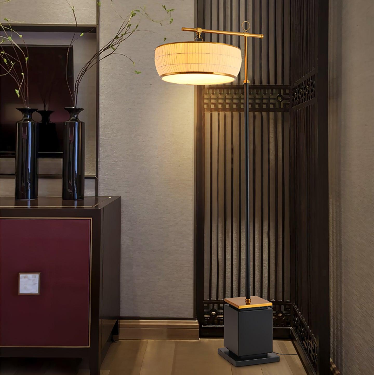 Socor Modern Fabric Floor Lamp-Neutral Decor