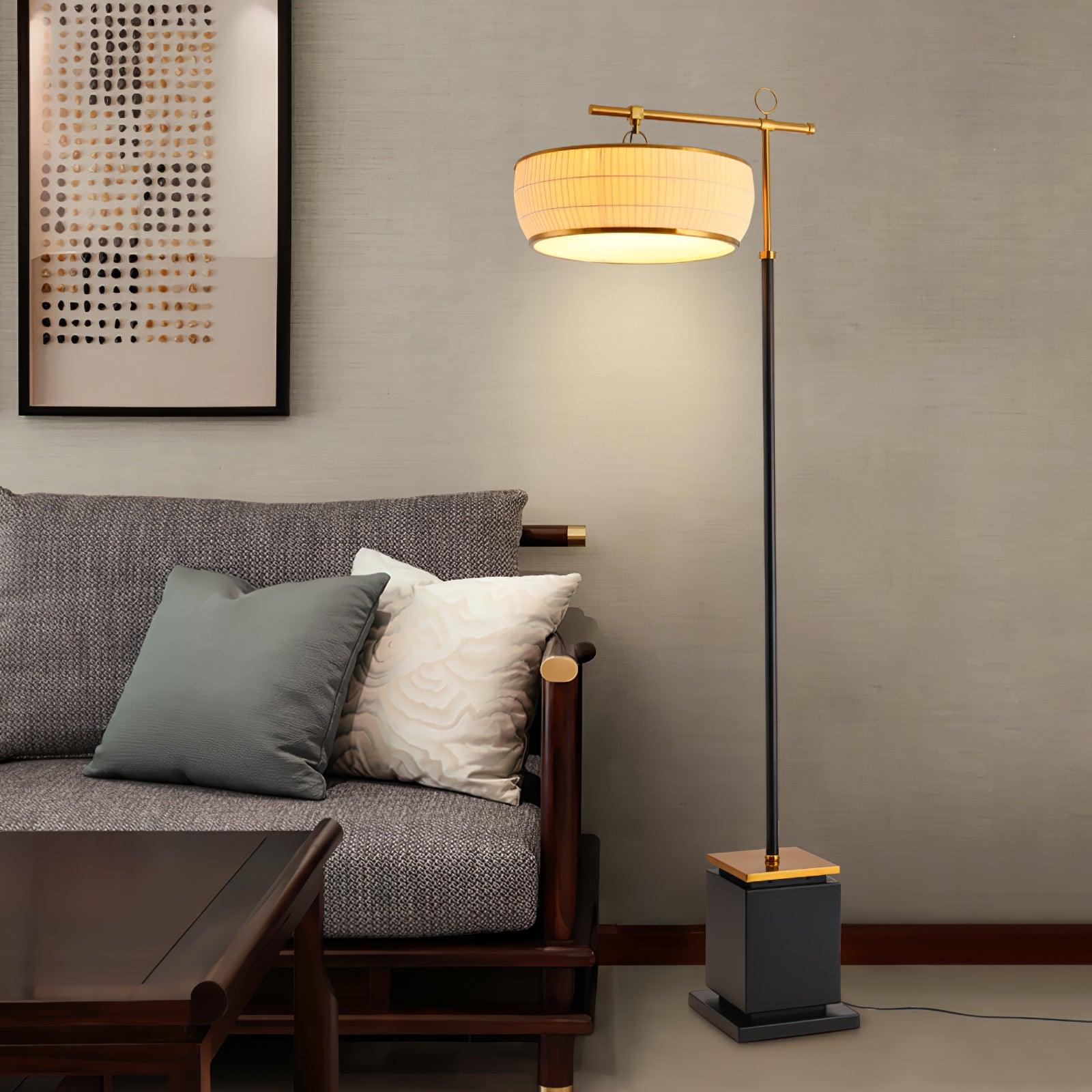 Socor Modern Fabric Floor Lamp-Neutral Decor
