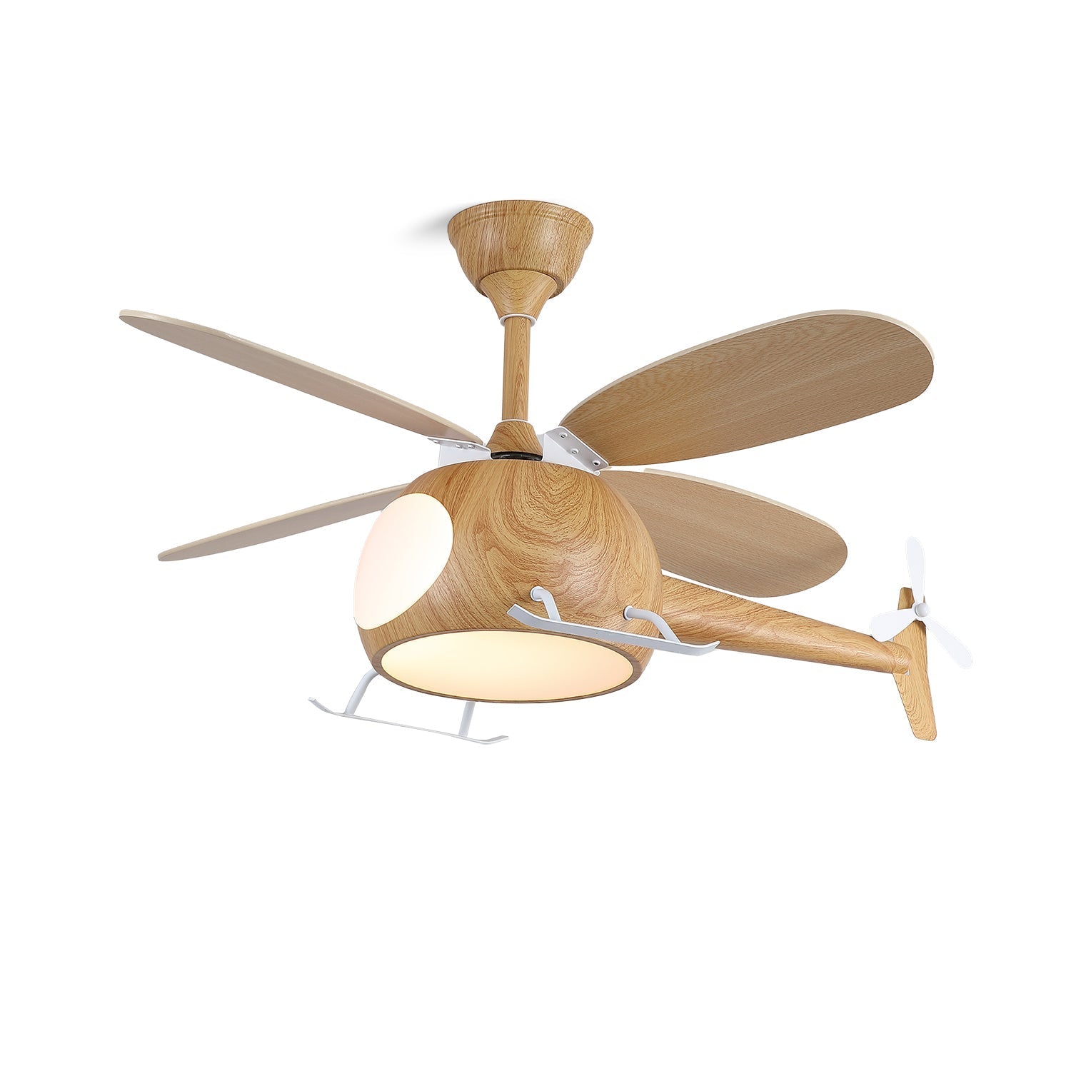 Aviara Modern Wood Ceiling Fan Light-Neutral Decor