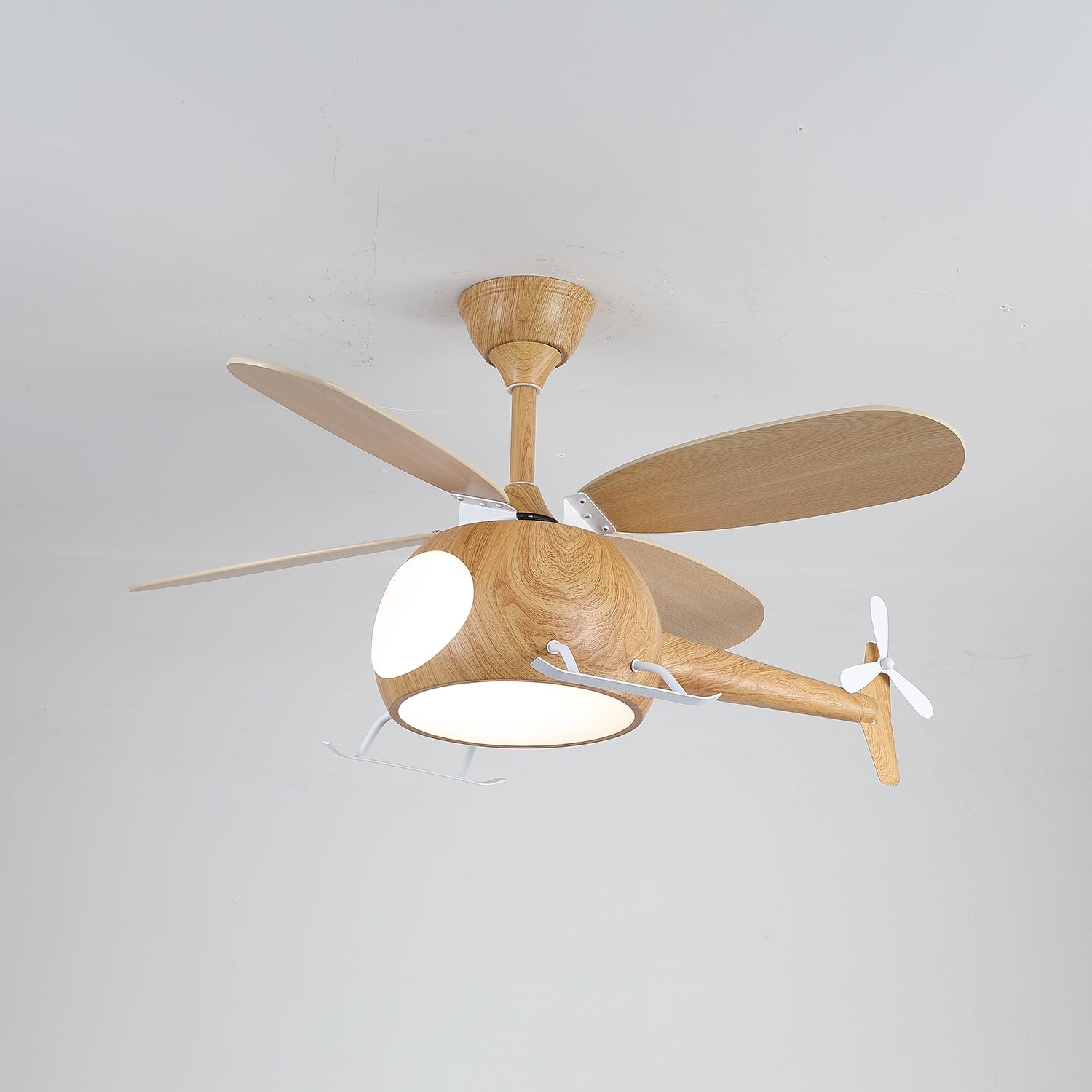 Aviara Modern Wood Ceiling Fan Light-Neutral Decor