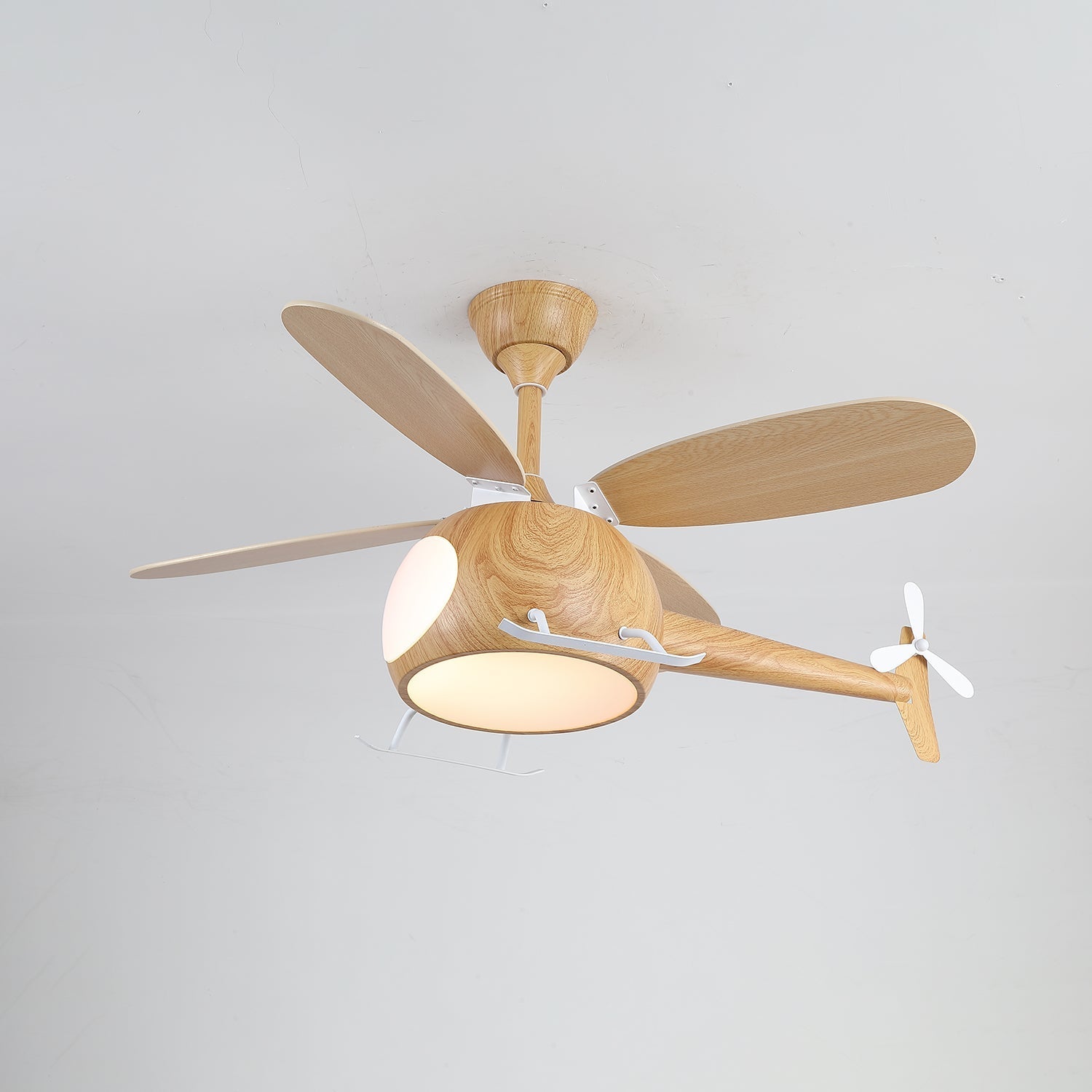 Aviara Modern Wood Ceiling Fan Light-Neutral Decor