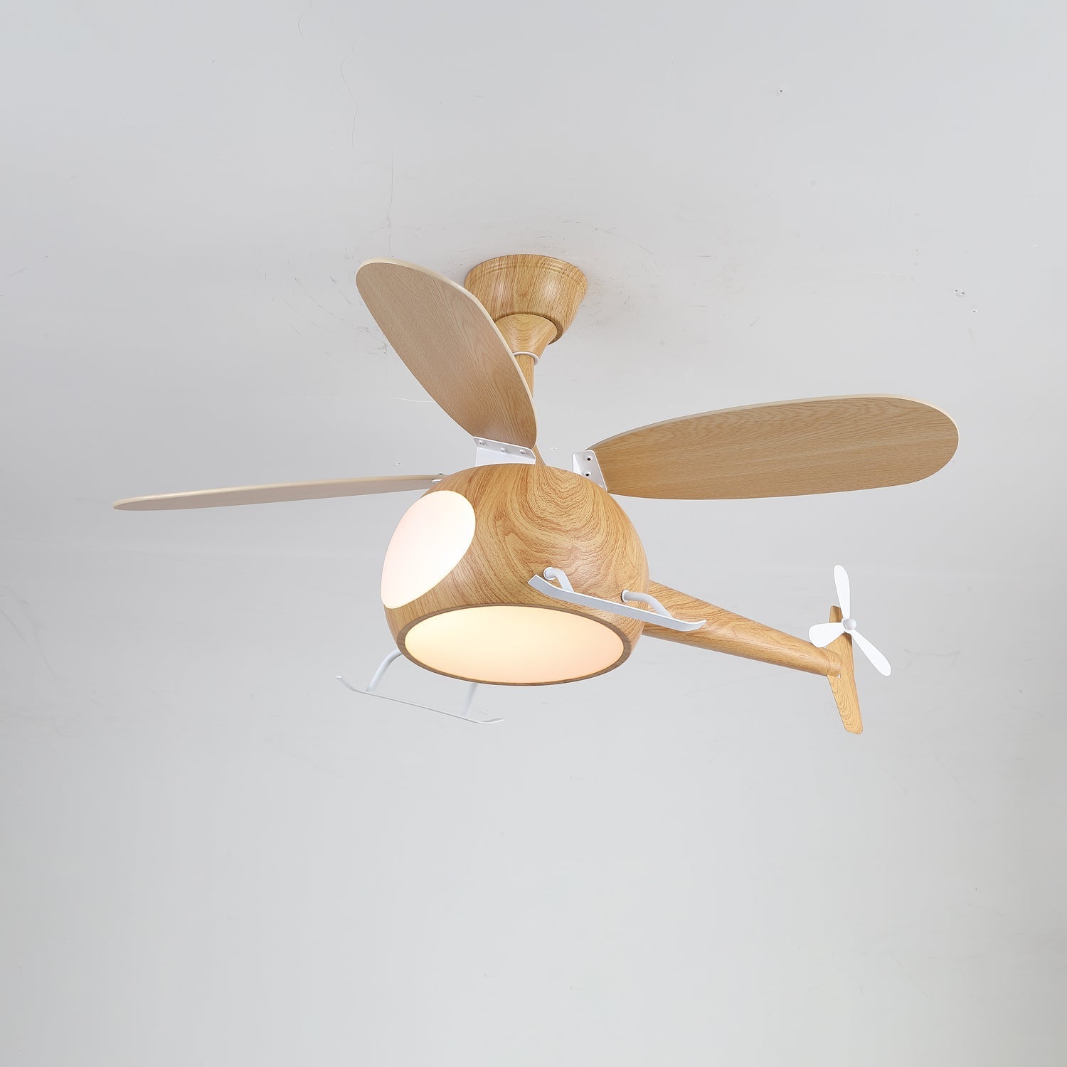 Aviara Modern Wood Ceiling Fan Light-Neutral Decor