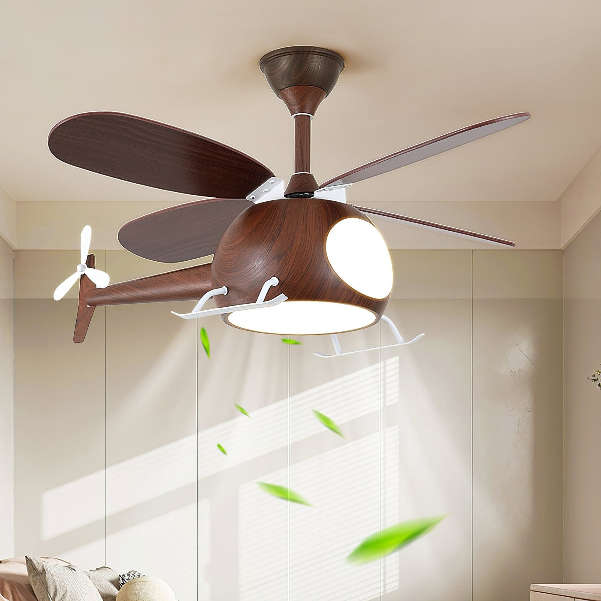 Aviara Modern Wood Ceiling Fan Light-Neutral Decor