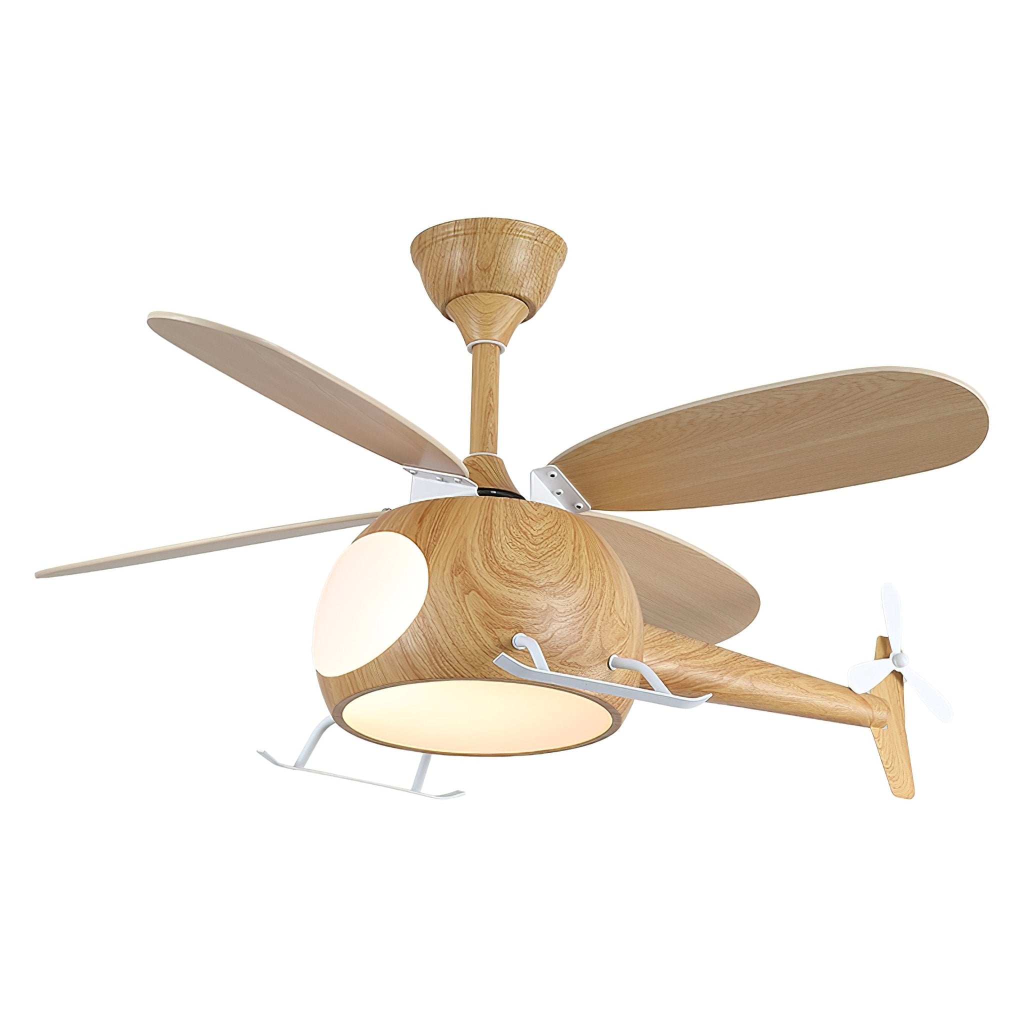 Aviara Modern Wood Ceiling Fan Light-Neutral Decor