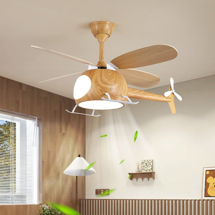 Aviara Modern Wood Ceiling Fan Light-Neutral Decor