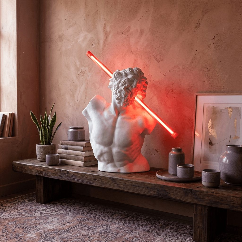 Helios Strike Sculpture Lamp-Neutral Decor