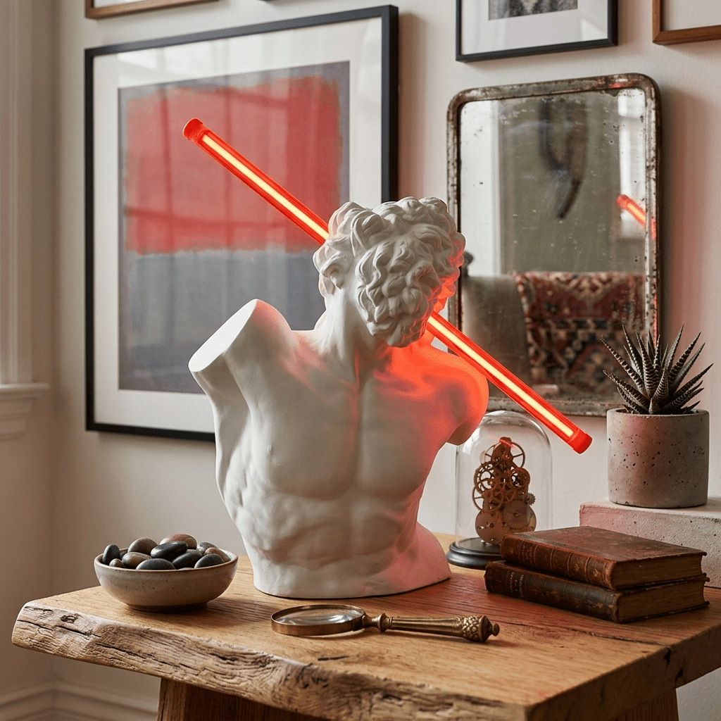 Helios Strike Sculpture Lamp-Neutral Decor