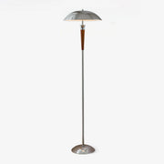 Faye Retro Chrome Floor Lamp-Neutral Decor