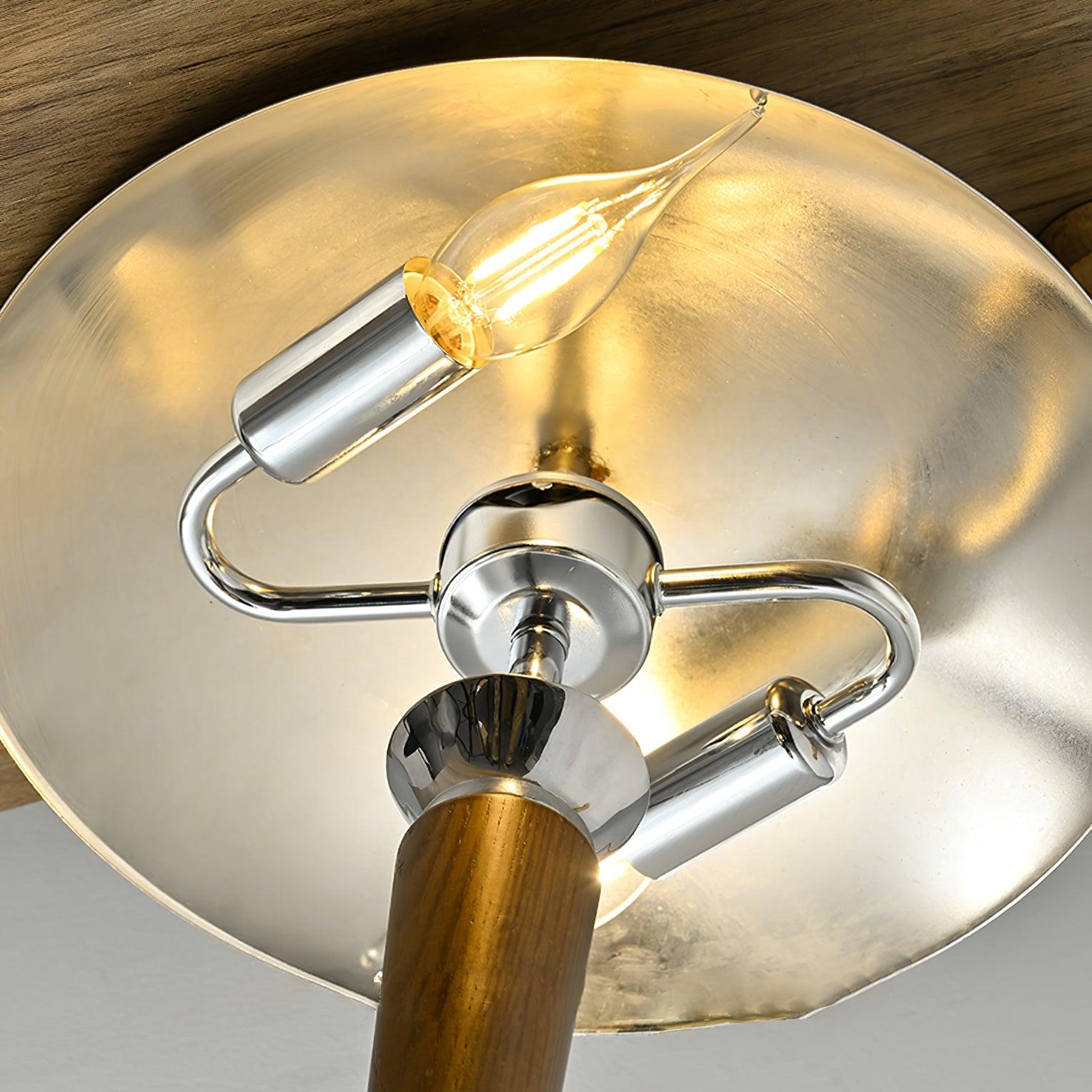 Faye Retro Chrome Floor Lamp-Neutral Decor